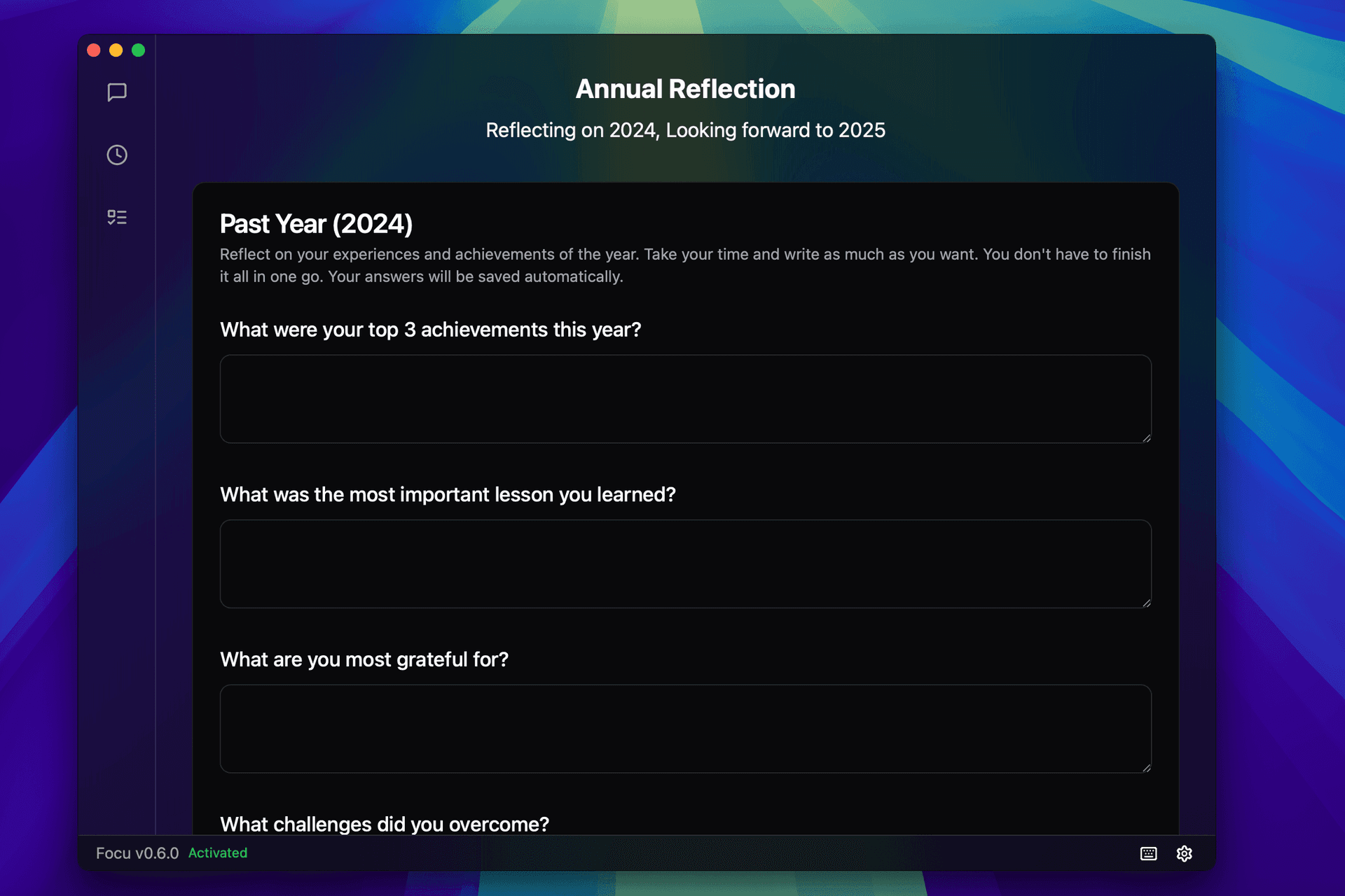 annual reflection